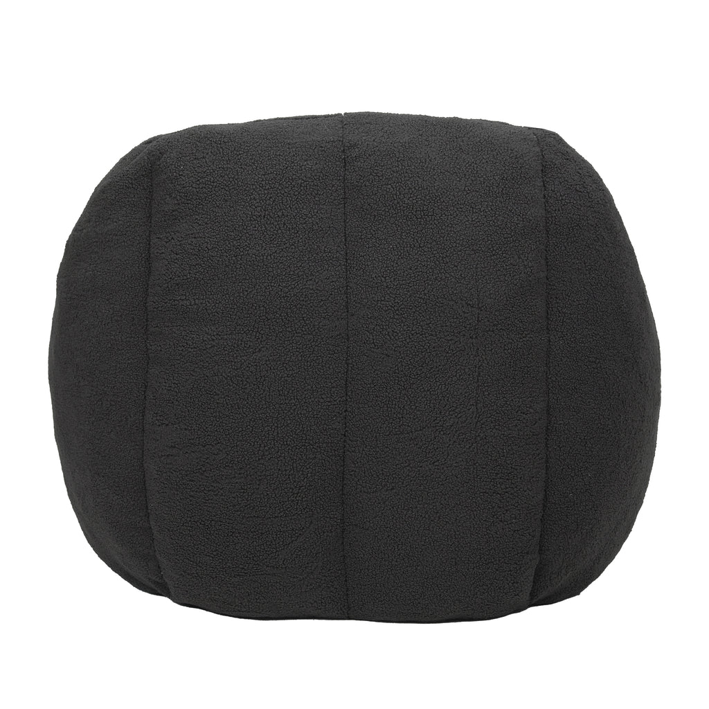 Comfy Bean Bag Chair with Memory Foam Filler – Tufted Soft Stuffed Bean Bag Sofa for Dorm, Apartment, or Living Room – Dark Gray - Grand Goldman Shop