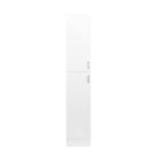 Elegant White Freestanding Cabinet with Inadjustable Shelves and Two Doors for Kitchen and Dining Room - Grand Goldman Shop