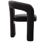 Contemporary Designed Velvet Fabric Upholstered Accent/Dining Chair /Barrel Side Chairs Kitchen Armchair for Living Room set of 2 (Black Velvet) - Grand Goldman Shop