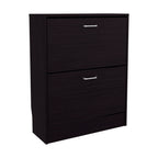 Inola Two-Door Shoe Rack Cabinet With Adjustable Shelves, Modern Storage Organizer - Grand Goldman Shop
