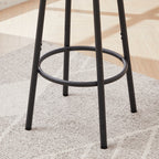 Bar Table Set with 4 Bar stools PU Soft seat with backrest, Grey, 47.24'' L x 23.62'' W x 35.43'' H - Grand Goldman Shop