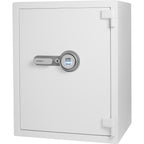 Biometric Fireproof Safe 4.48 Cubic Ft White Steel Secure Storage | Premium Home Decor - Grand Goldman