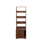 Night Stand with Bookshelf, Night Stand with 2 Storage Drawers for Bedroom - Grand Goldman Shop