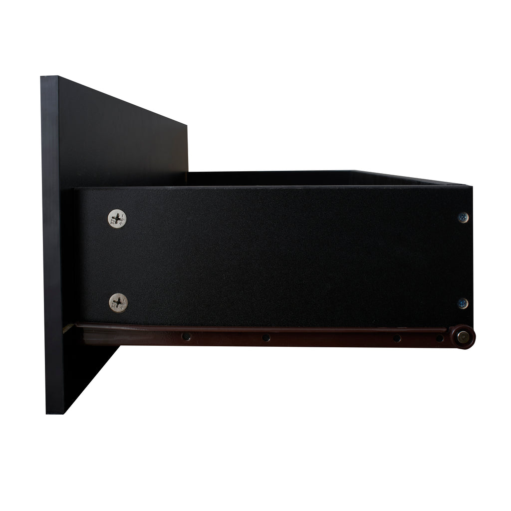 Black TV Stand with LED RGB Lights,Flat Screen TV Cabinet, Gaming Consoles - in Lounge Room, Living Room and Bedroom(Black) - Grand Goldman Shop