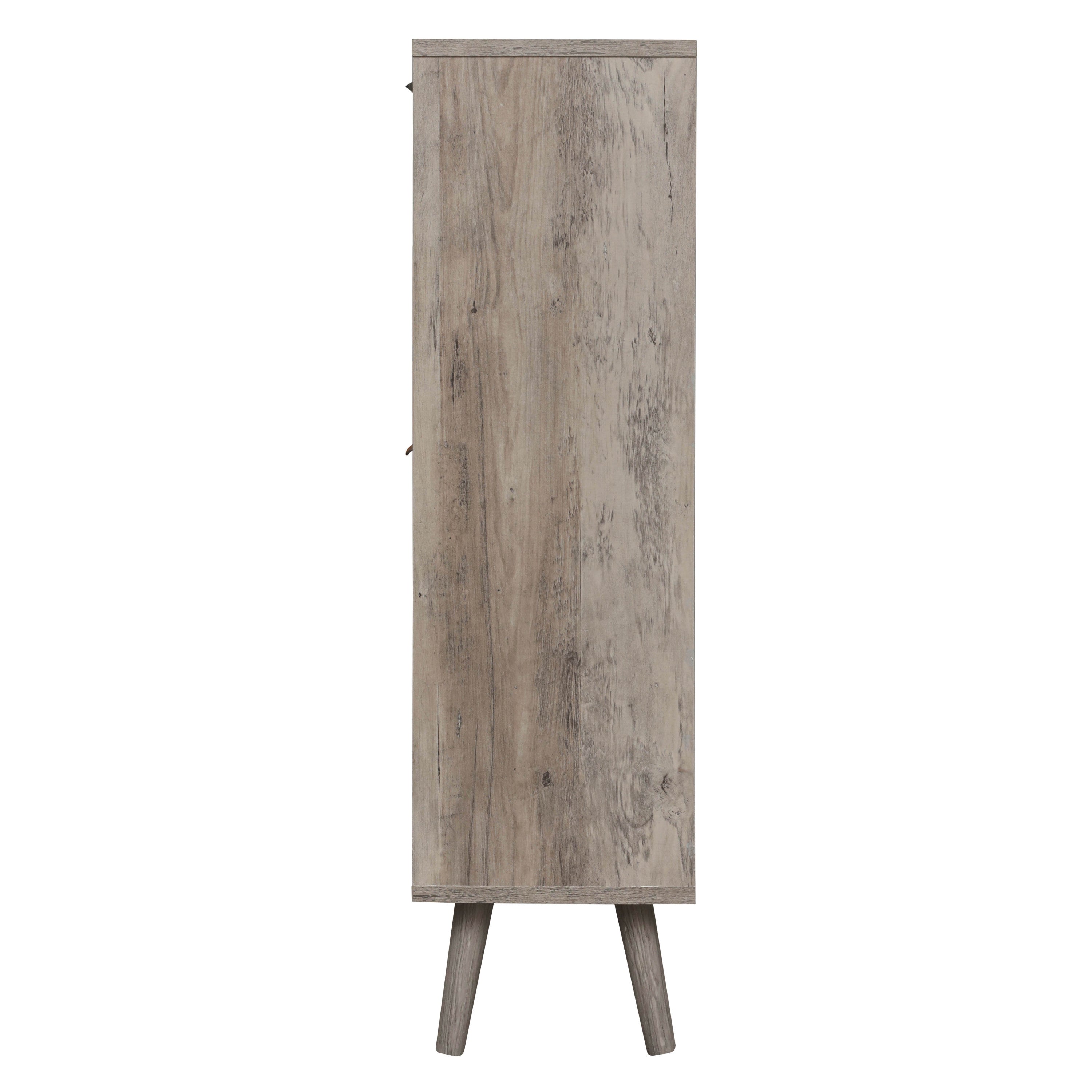 4 Door Shoe Rack, Freestanding Modern Shoe Storage Cabinet, for Entryway - Grand Goldman Shop