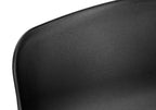 Office Chair, Adjustable Height, Swivel, Ergonomic, Computer Desk, Work, Juvenile, Black Leather Look, White Metal, Contempor
