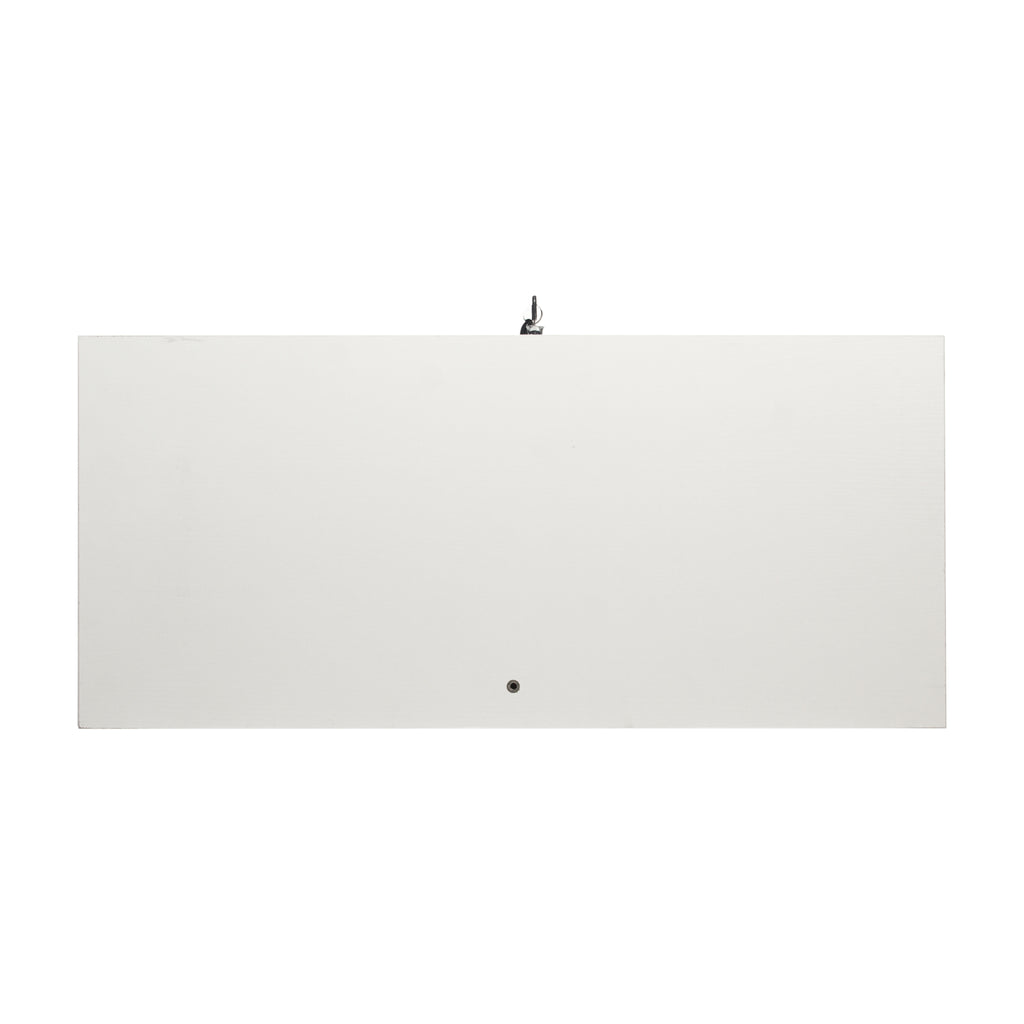 Two Door Glass Cabinet Glass Display Cabinet with 3 Shelves, White - Grand Goldman Shop