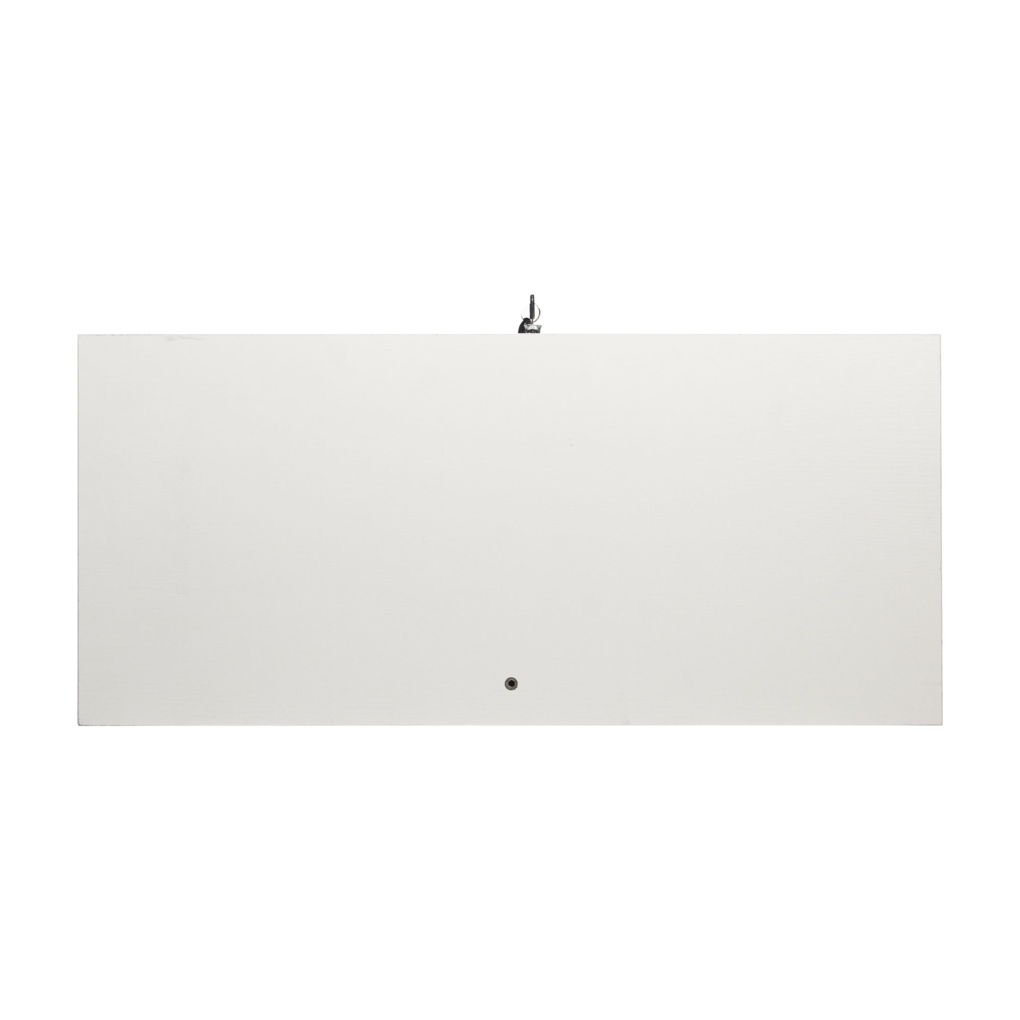 Two Door Glass Cabinet Glass Display Cabinet with 3 Shelves, White - Grand Goldman Shop