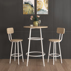 Bar table, equipped with 2 bar stools , with backrest and partition - Grand Goldman Shop