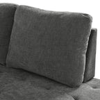 Mirod 91.5-Inch L Shaped Couch with Pull Out Bed and Storage Sectional Sleeper Sofa with Hidden Storage , Wide Armrest with storage,for Living Room, Apartment, Bedroom, Office - Grand Goldman Shop
