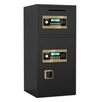 Large Double-door Coin-operated Safe, Digital Security Safe with Fireproof and Waterproof Bag, 6.5 Cubic Feet Safe Box with H