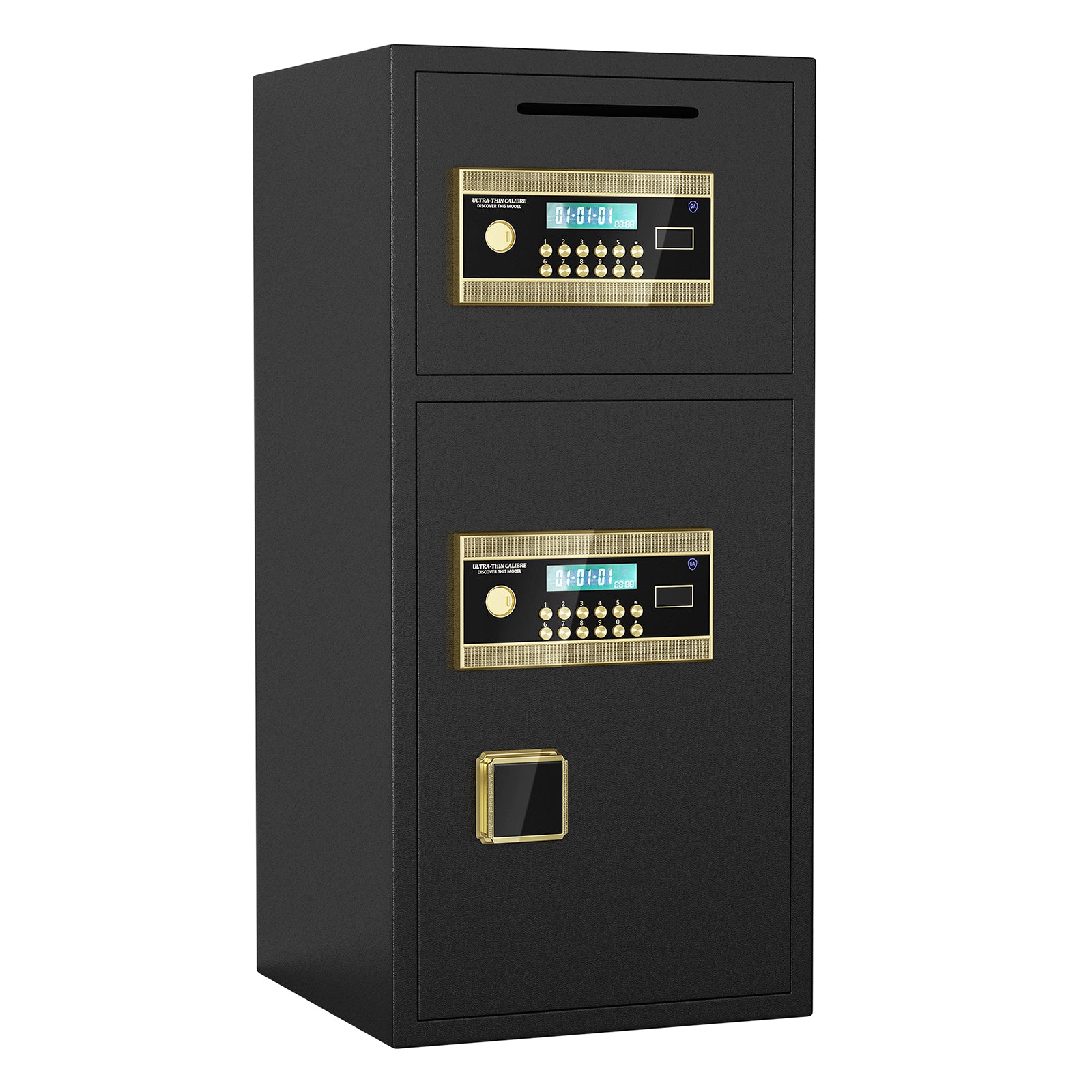 Large Double-door Coin-operated Safe, Digital Security Safe with Fireproof and Waterproof Bag, 6.5 Cubic Feet Safe Box with H