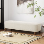 Comfortable Ottoman, White - Grand Goldman Shop