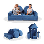 14pcs Kids Sofa Modular Play Couch,Child Sectional Sofa to Boost Creativity,Boys and Girls DIY Creativing Playroom Couch Furn