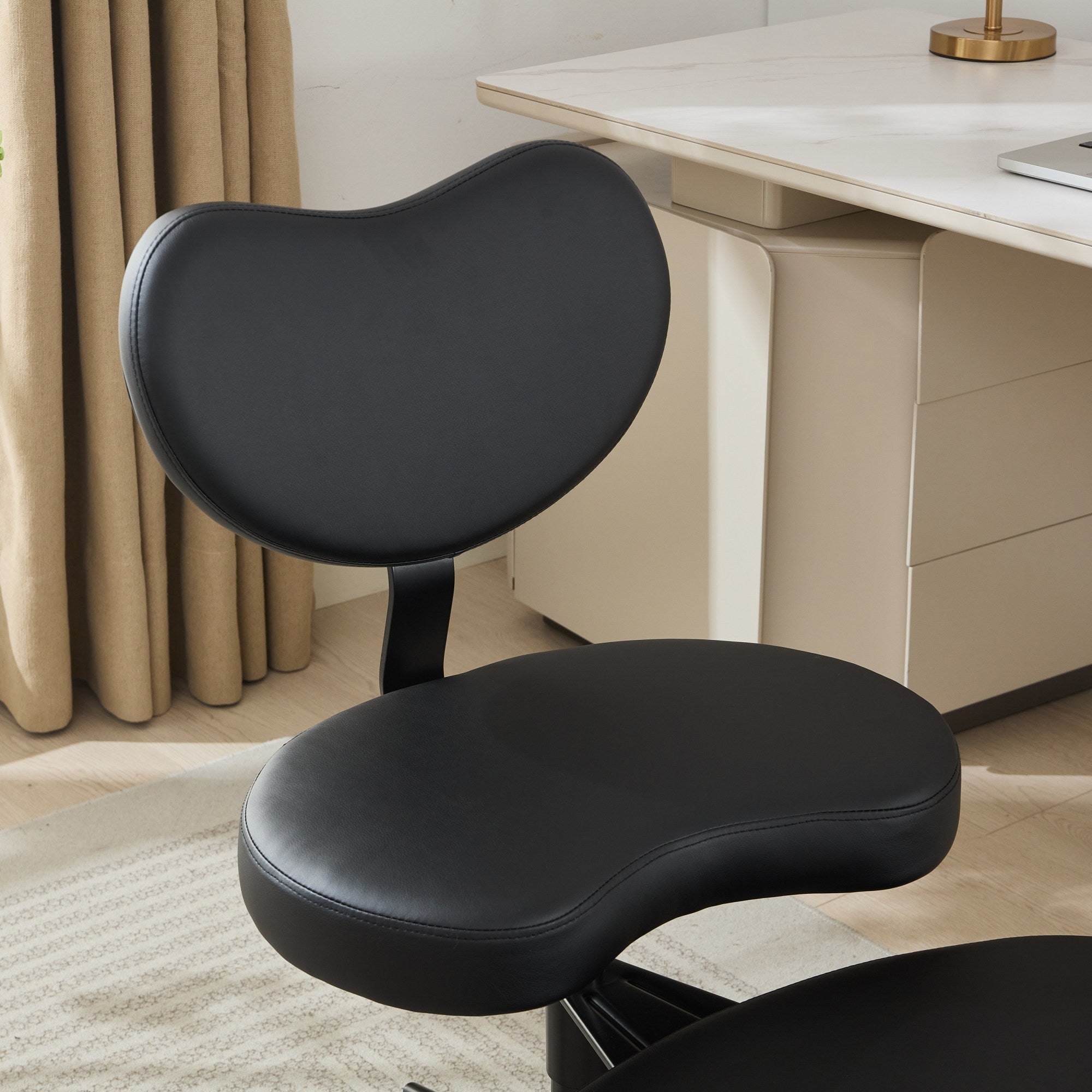 Meditation Chair Plus, Cross Legged Chair with Wheels, ADHD Chair, Criss Cross Desk Chair with Lumbar Support and Adjustable 
