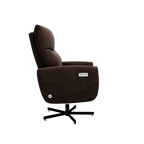 Power Swivel Recliner Chair, Electric Reclining with USB & Type-C Charging, 360° Swivel Velvet Upholstered Accent Chair, for 