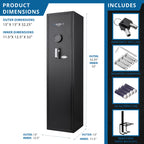 4 33 Cu Ft Digital Keypad Rifle Safe - Grand Goldman