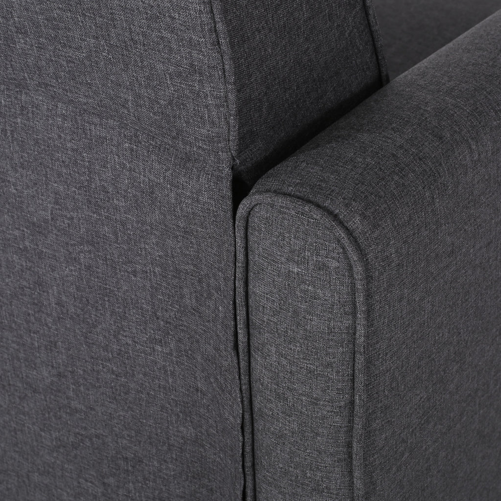 Smoke Fabric Push Back Chair for Elegant Home Décor - Grand Goldman Shop