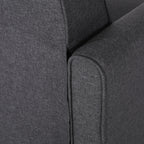 Smoke Fabric Push Back Chair for Elegant Home Décor - Grand Goldman Shop
