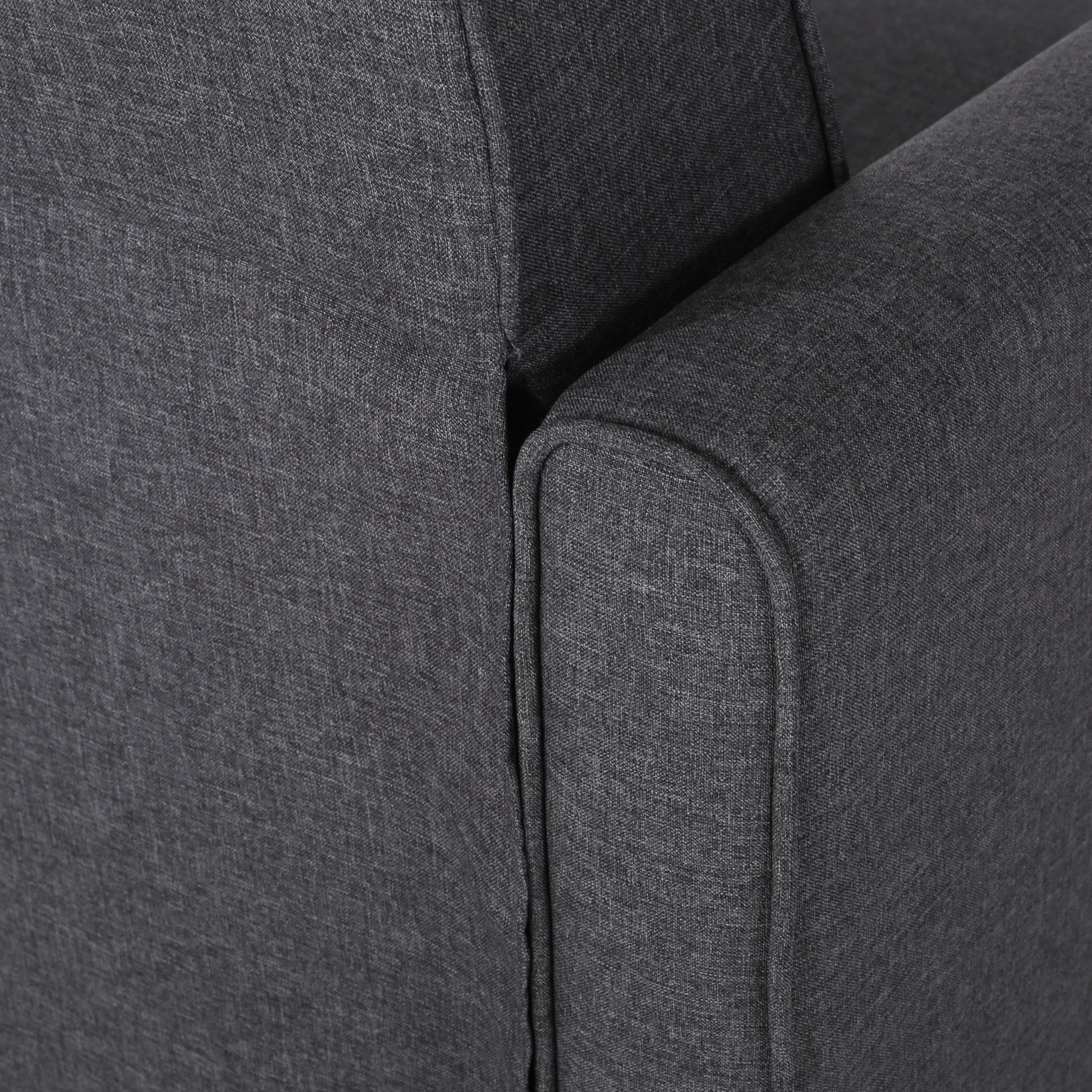 Smoke Fabric Push Back Chair for Elegant Home Décor - Grand Goldman Shop