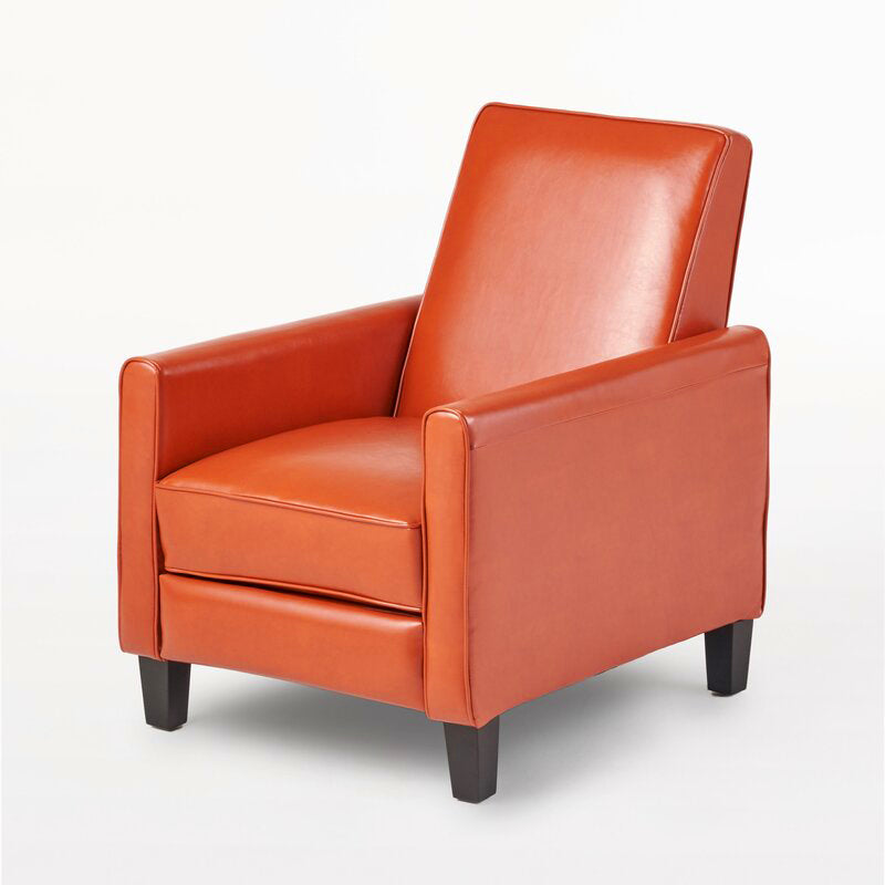 Recliner Push Back Chair for Elegant Home Décor Orange - Grand Goldman Shop