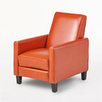 Recliner Push Back Chair for Elegant Home Décor Orange - Grand Goldman Shop