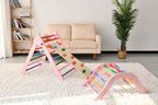 Gardenia Pikler Triangle Set Montessori Toddler Climbing Toys Indoor, Foldable Climbing Toys for Toddlers 1-3 Inside, 2 Piece