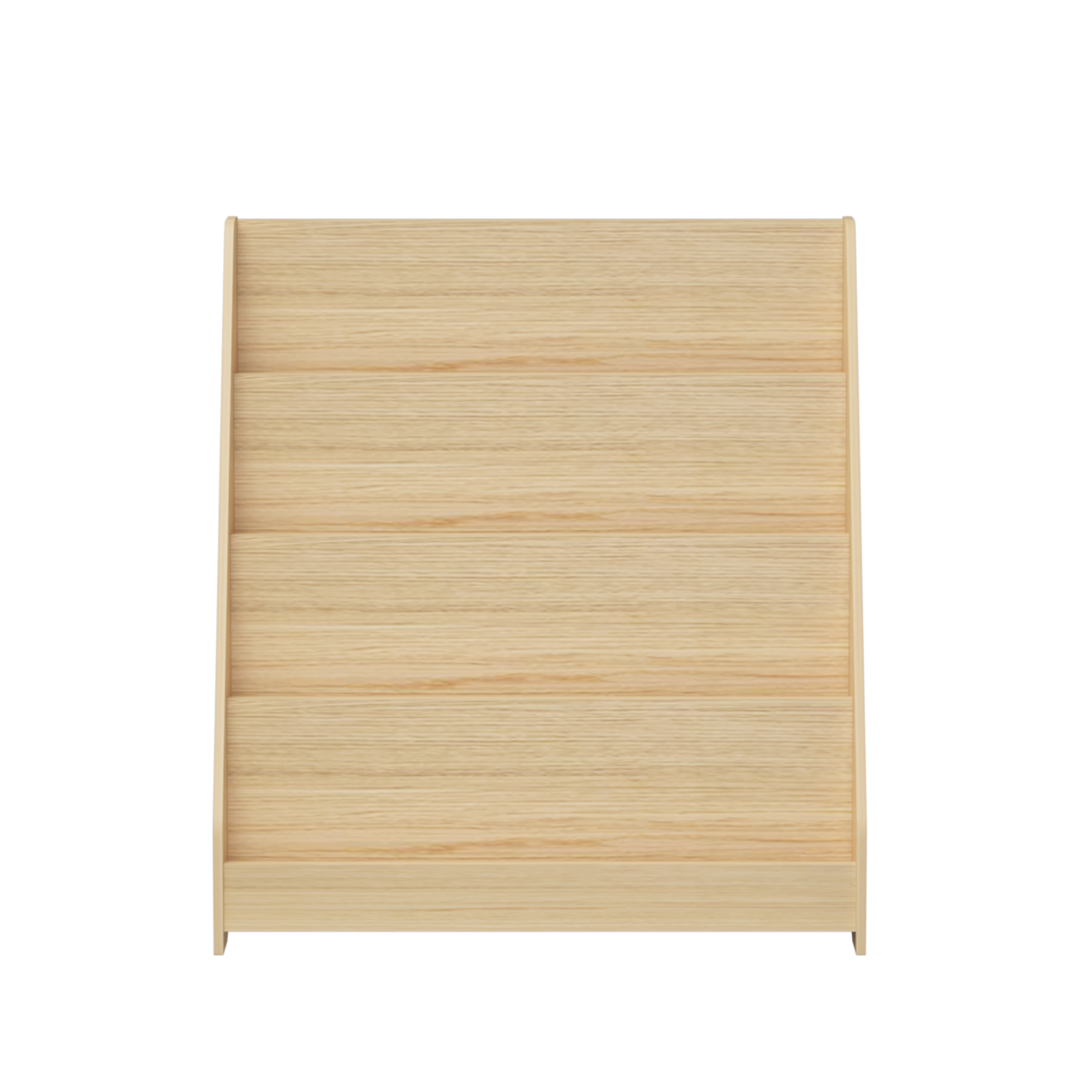 4-Tier Kids Bookshelf, Toddler Book Display Shelves, Natural Finish, Engineered Wood, 31.5 x 11.8 x 34.65 inches - Grand Gold
