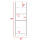 Multistorage Cabinet, Double Door, Five Shelves -Espresso / Black - Grand Goldman