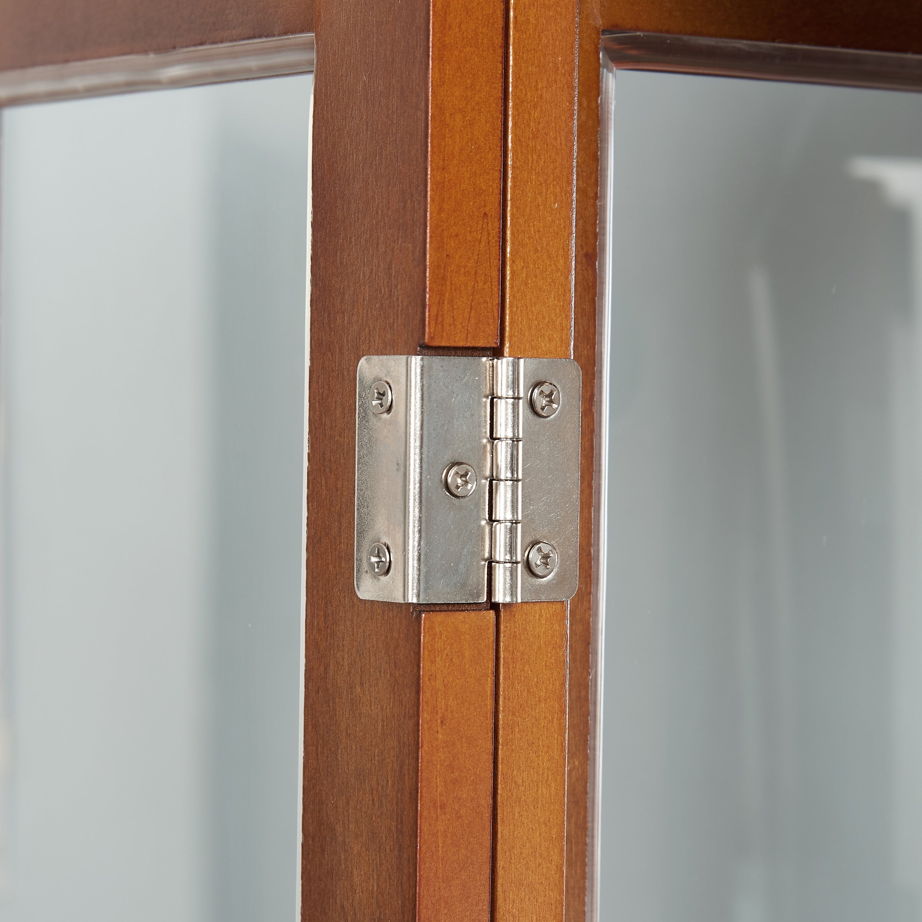 Lighted Curio Cabinet with Adjustable Shelves, Mirrored Back, and Tempered Glass Doors, 6-Tier Walnut Finish - Grand Goldman Shop