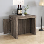 Modern Multifunctional Extendable Dining Table with Outlet, Space Saving Expanding Table with Storage for Party, Weddings, Meetings, Celebrations - Grand Goldman Shop
