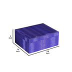 Jewelry Case with 2 Slots and Earrings Hanger, Blue - Grand Goldman Shop