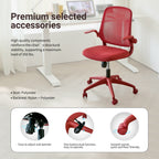 Ergonomic Color Office Chair 350LBS, Home Office, Mesh Back, Integrated Molded Foam, Comfortable Sitting, Flipping Armrest, F