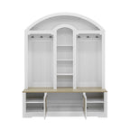 Multi-functional wardrobe/entrance wardrobe, equipped with shoe racks, clothes hangers and hooks. Wardrobe - A wardrobe is made of sturdy medium-density fiberboard with modern design and practical sto - Grand Goldman Shop