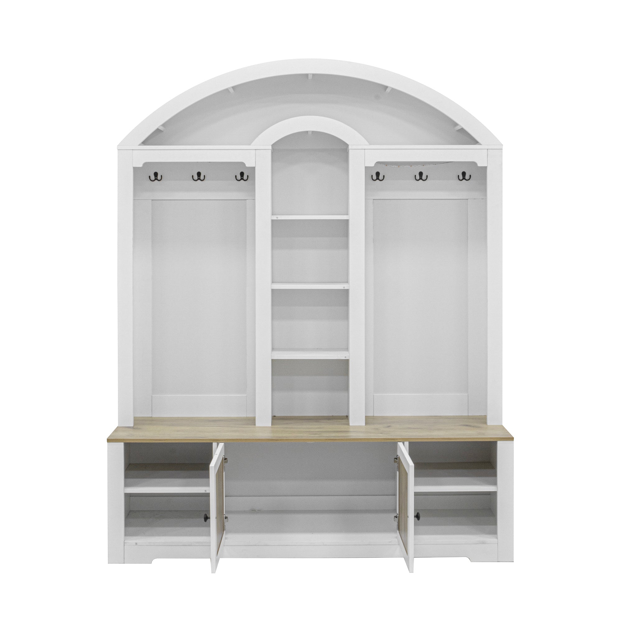 Multi-functional wardrobe/entrance wardrobe, equipped with shoe racks, clothes hangers and hooks. Wardrobe - A wardrobe is made of sturdy medium-density fiberboard with modern design and practical sto - Grand Goldman Shop