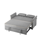 Grey Velvet Sleeper Sofa Bed - Grand Goldman Shop
