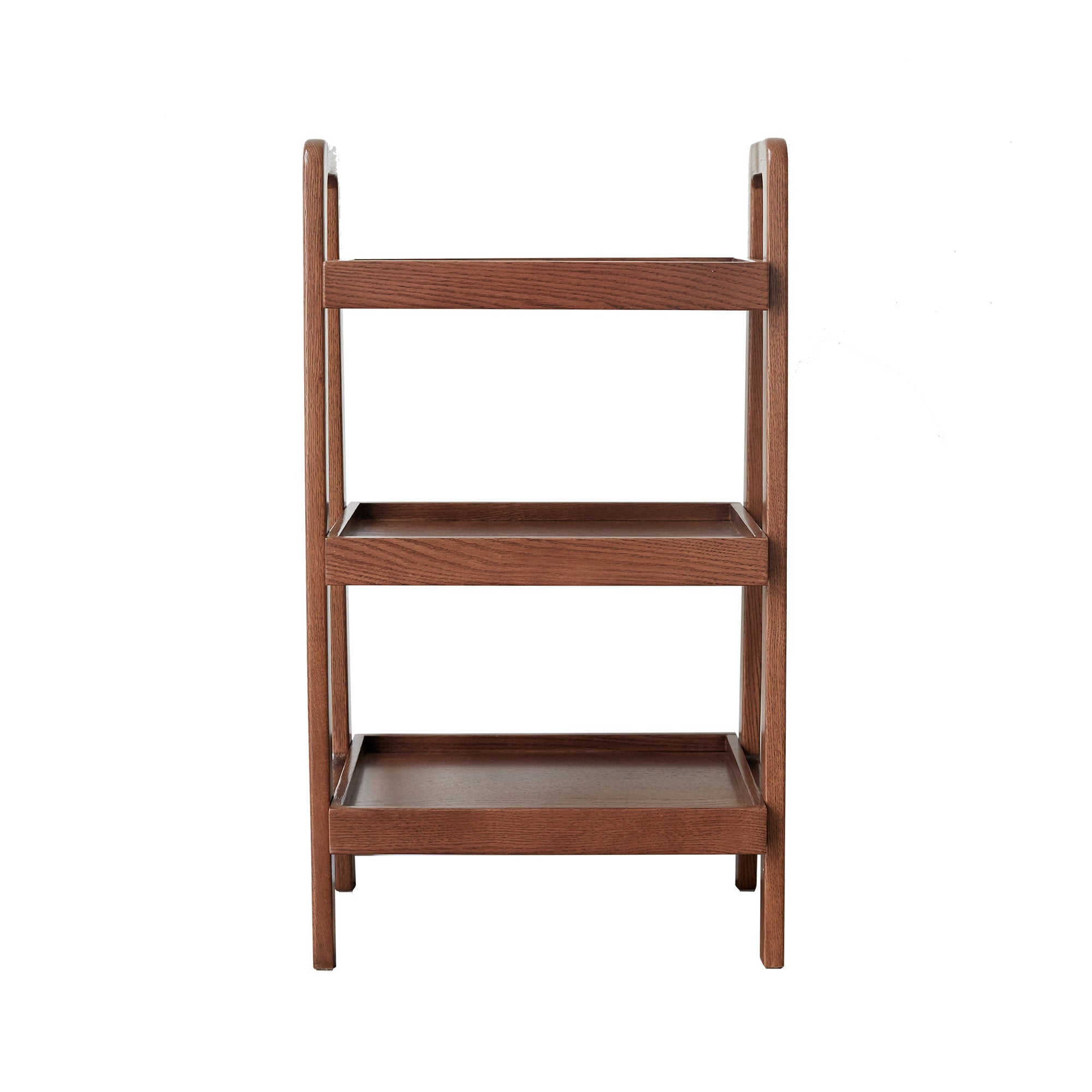 Walnut Color Oak Storage Bench, 3-Tier Beech Wood Shoe Rack for Entryway, Premium Storage Organizer for Bathroom, Living Room, Bedroom, Hallway, Patio, Kitchen - Grand Goldman Shop