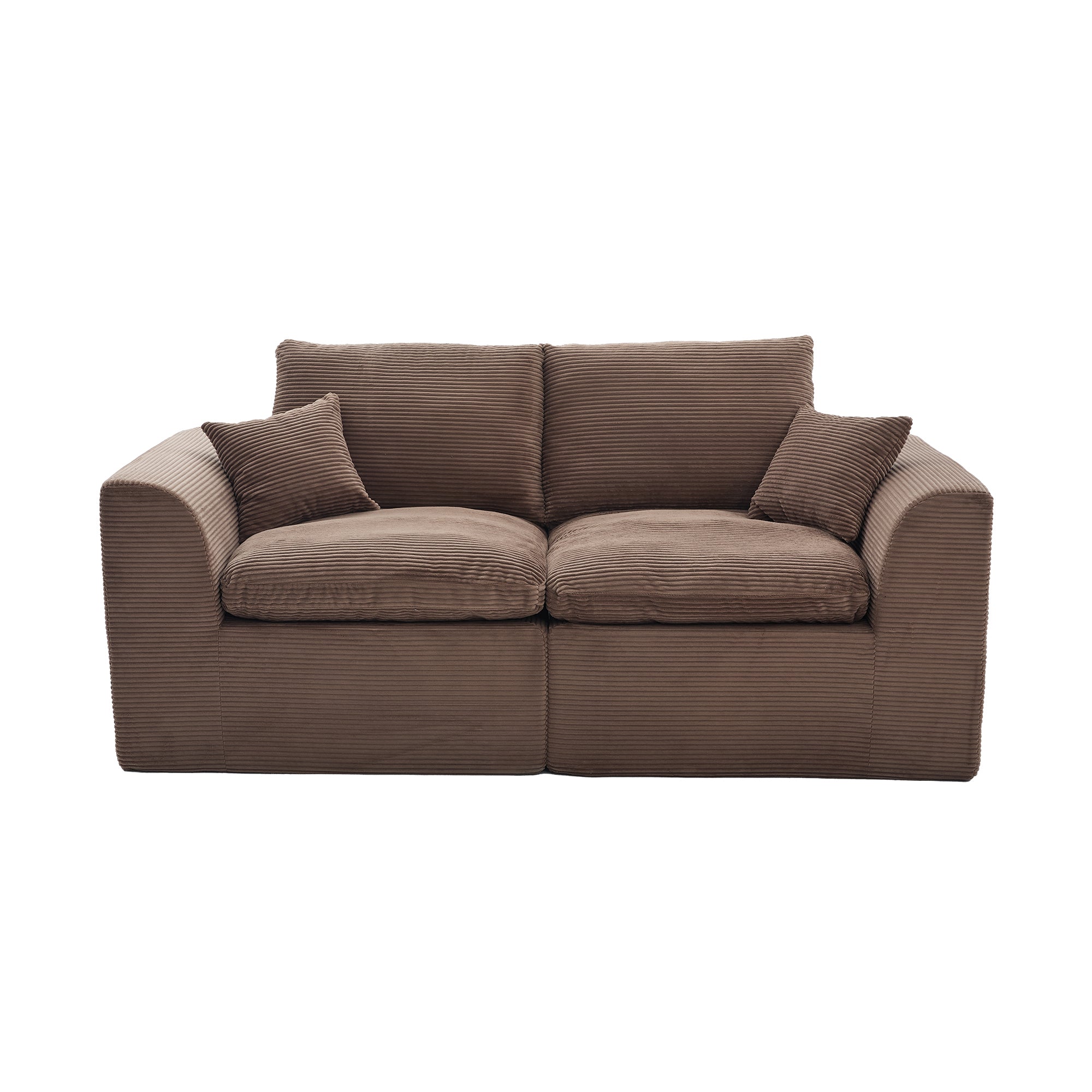UNITED WE WIN Modular Sectional Sofa Cloud Couch,Comfy Cloud Modern Sofa,2 Seater with Cushion Covers Removable Furniture for Living Room Bedroom Apartments Dorms,No Assembly Required - Grand Goldman Shop