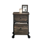 File Pedestal with Smooth-Glide Drawer, Dark Oak finish - Grand Goldman
