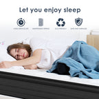 Queen Size Mattress,12 Inch Hybrid Mattress, Individually Pocketed Innerspring, Medium Firm - Grand Goldman Shop