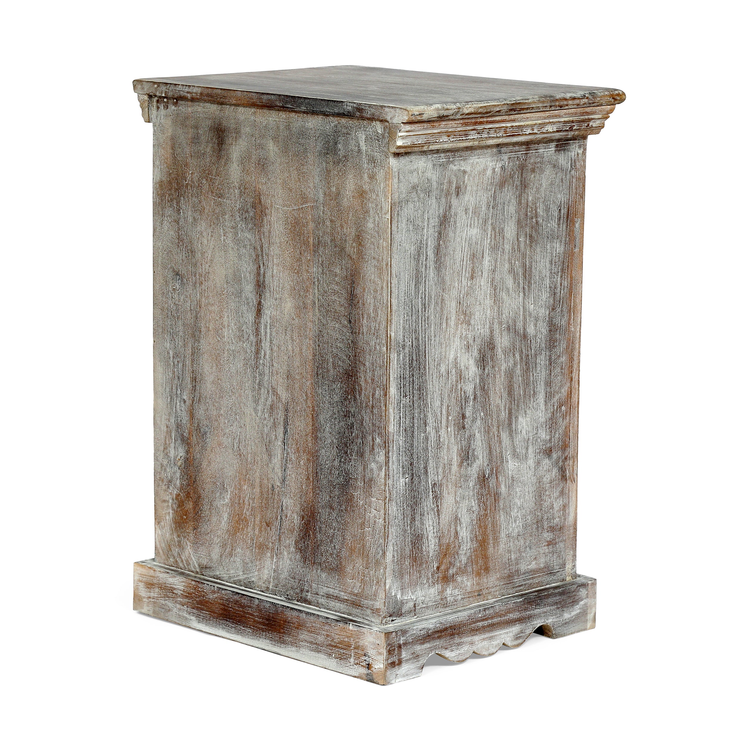 WOODEN NIGHTSTAND WITH 1 DRAWER 1 DOOR - Grand Goldman Shop