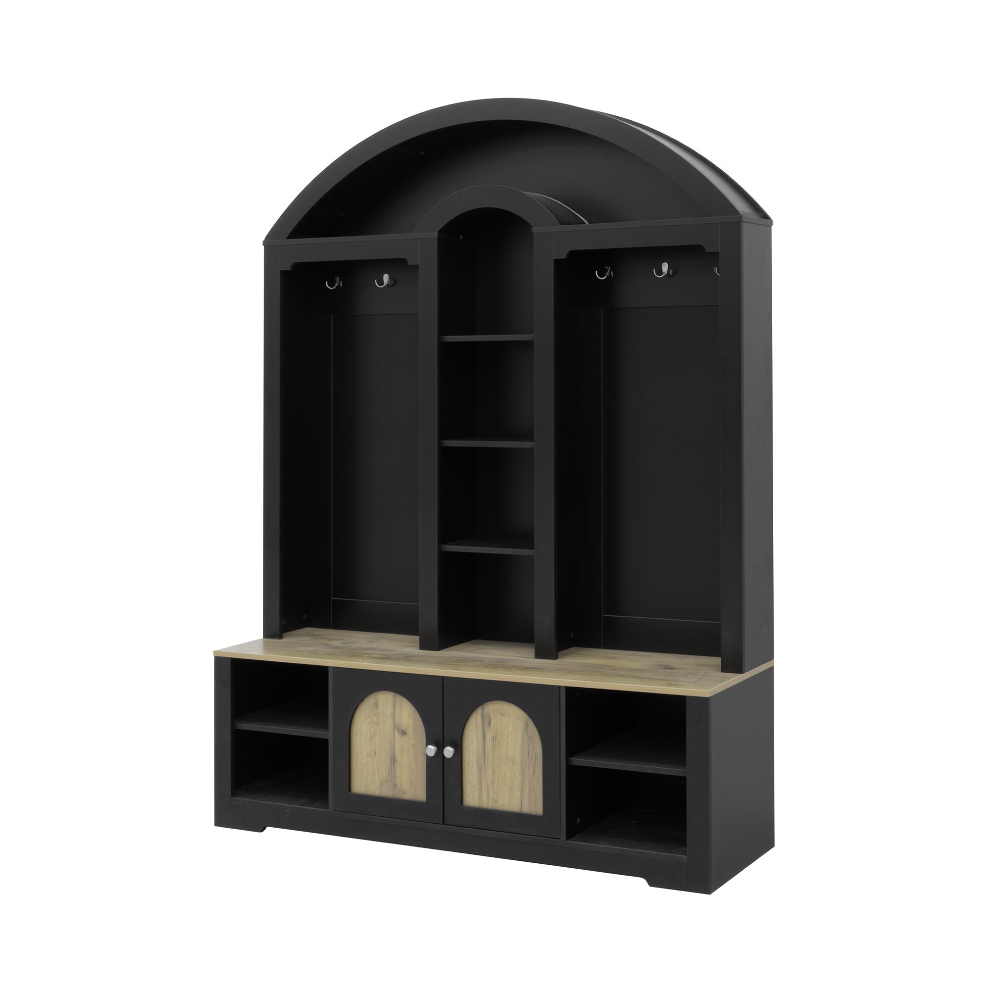 Multi-functional wardrobe/entrance wardrobe, equipped with shoe racks, clothes hangers and hooks. Wardrobe - A wardrobe is made of sturdy medium-density fiberboard with modern design and practical sto - Grand Goldman Shop