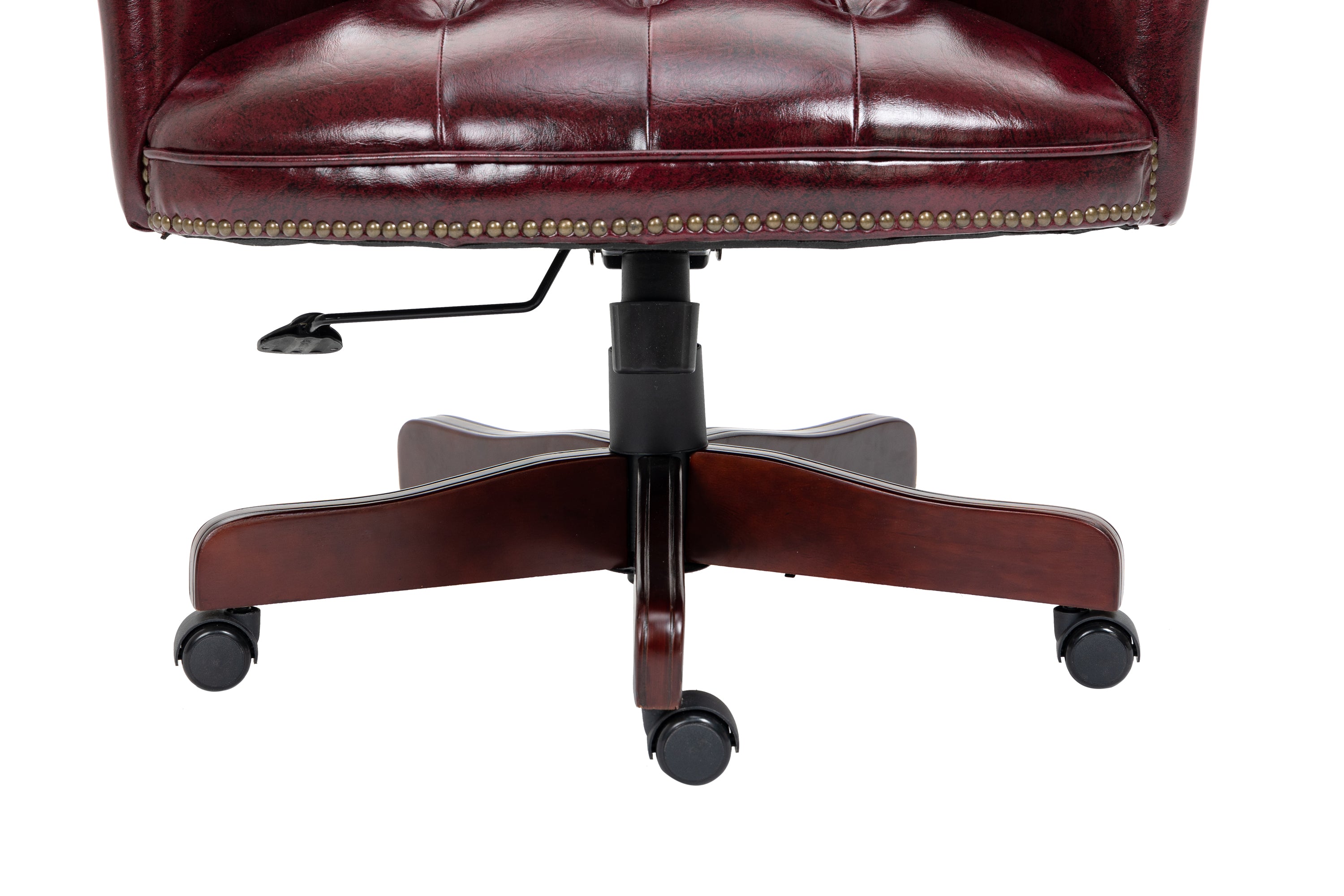 Executive Office Chair  Comfortable Desk Chair - Ergonomic Design - Thick Padded Seat and Backrest - PU Leather Desk Chair wi