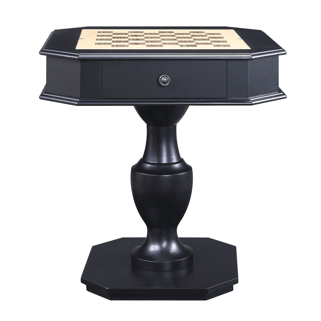Galini Black Finish Game Table | Premium Home Decor - Grand Goldman