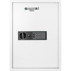 Digital Keypad Wall Safe Key Cabinet with 100 Key Capacity in White Steel - Grand Goldman