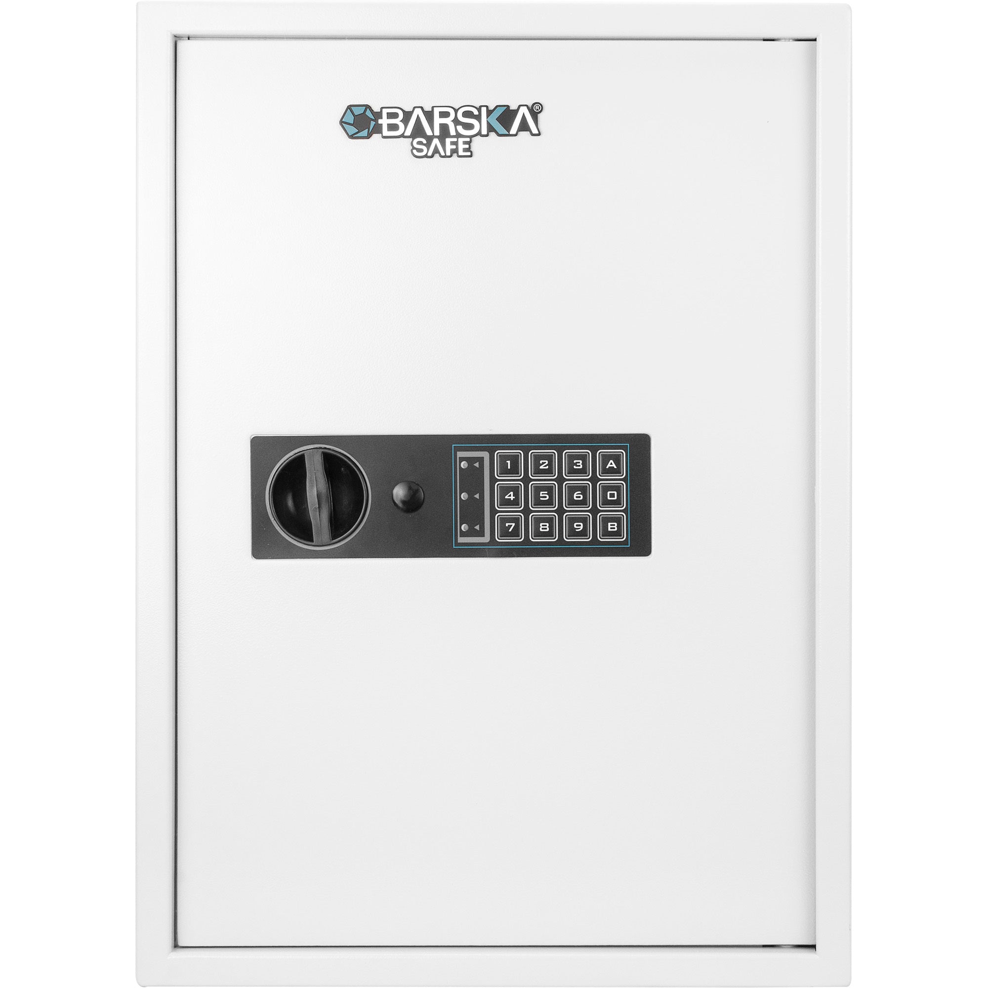 Digital Keypad Wall Safe Key Cabinet with 100 Key Capacity in White Steel - Grand Goldman