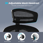 Office Chair Ergonomic Desk Chair, High Back Computer Chair with Wheels, Home Sutdy Chair for Heavy People, Office Chair Adju
