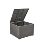 Santa Rosa Outdoor Storage Box Grey Rattan 33.5 Inches - Grand Goldman Shop