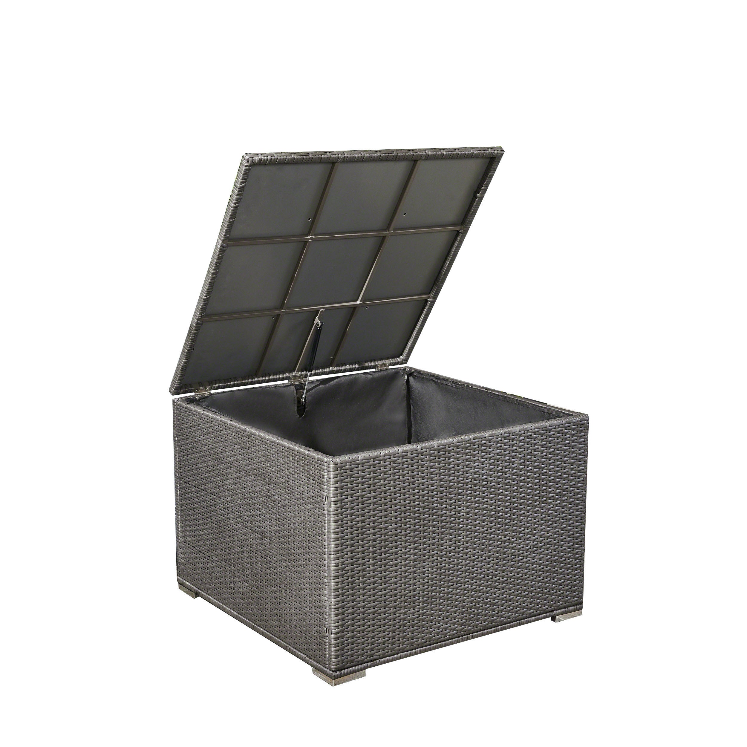 Santa Rosa Outdoor Storage Box Grey Rattan 33.5 Inches - Grand Goldman Shop