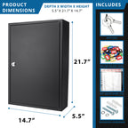 200 Key Adjustable Key Cabinet With Key Lock | Premium Home Decor - Grand Goldman